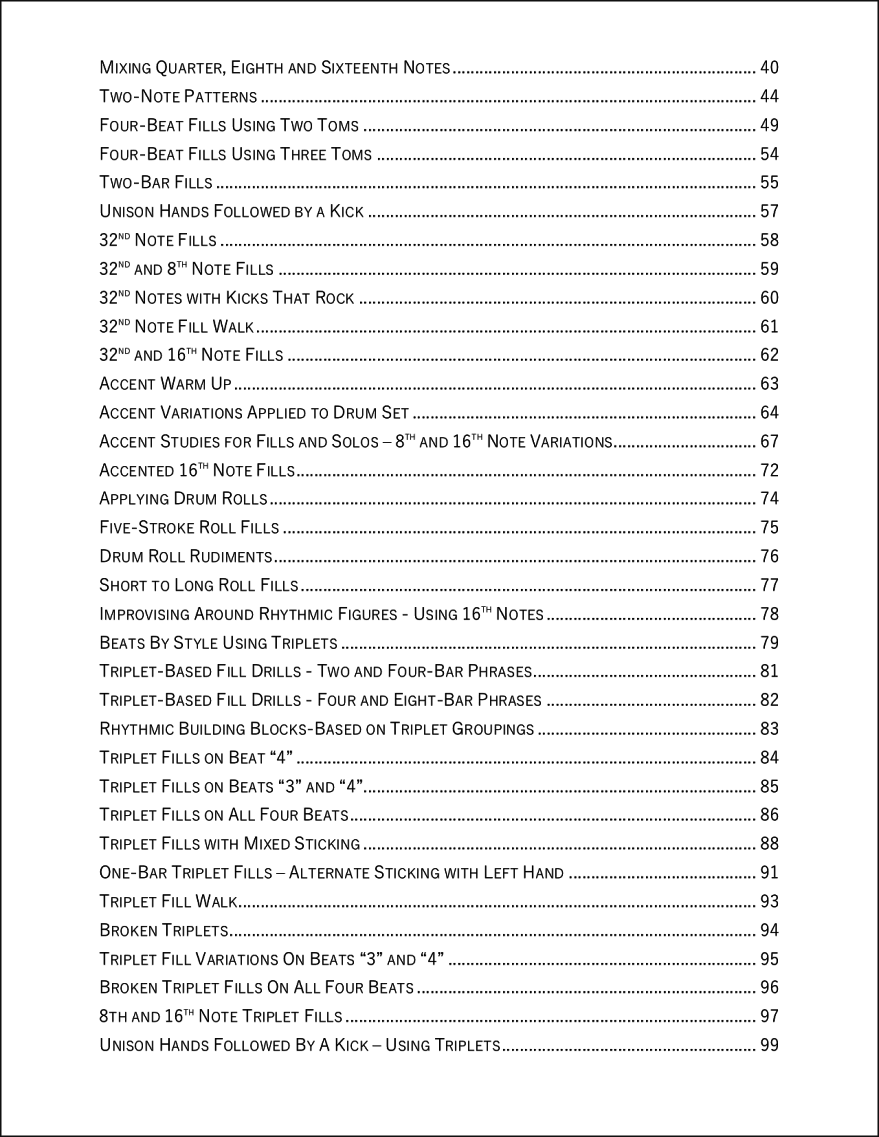Table of Contents